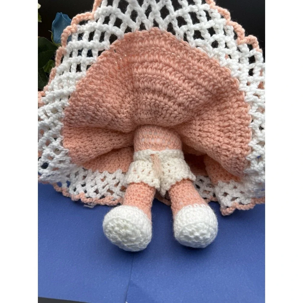 Vintage Strawberry‎ Shortcake Doll Toy Crochet Hand Knitted 12